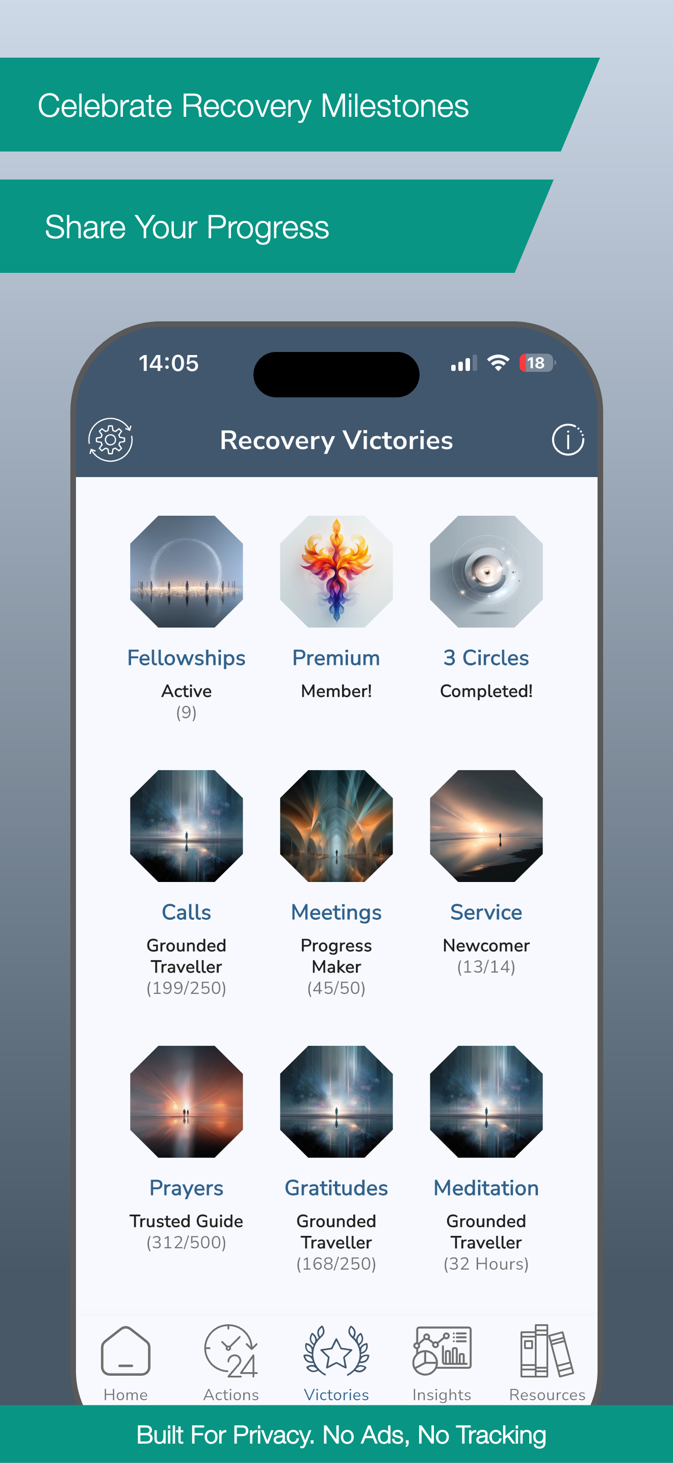 Victory badges